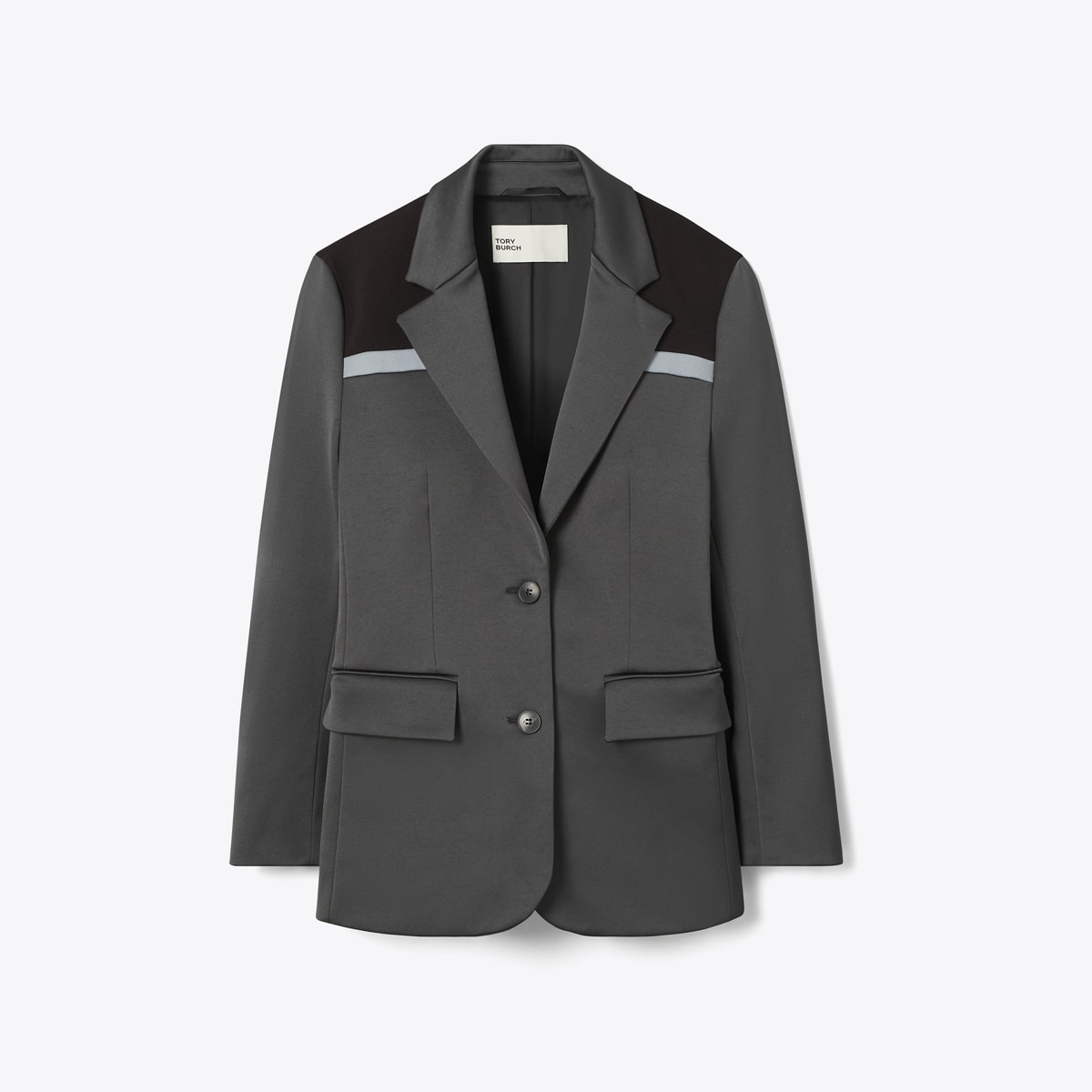 【riry3】TORY BURCH ブラック テーラードジャケット Colorblock Stretch Blazer: Women's Designer Jackets | Tory Burch