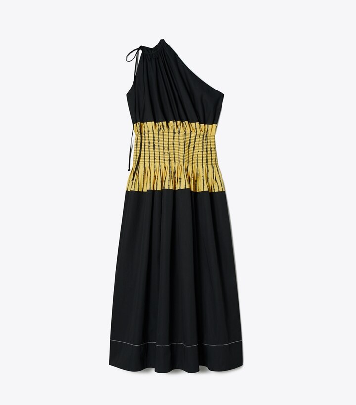 Colorblock Stripe One-Shoulder Dress: Women's Designer Dresses | Tory Burch