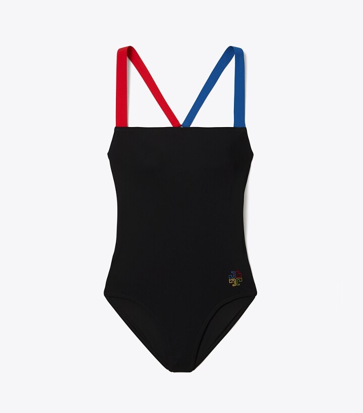 Colorblock Tank Swimsuit: Women's Swim | One Pieces | Tory Burch EU