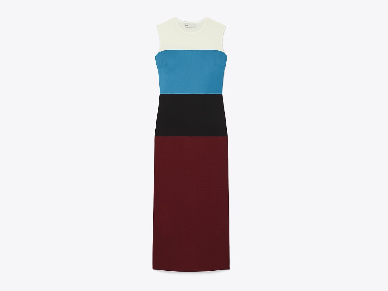 Colorblock Wool Dress: Women's Designer Dresses