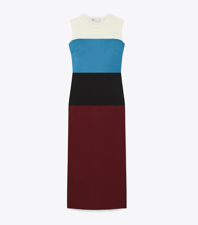 Colorblock Wool Dress: Women's Clothing | Dresses | Tory Burch UK