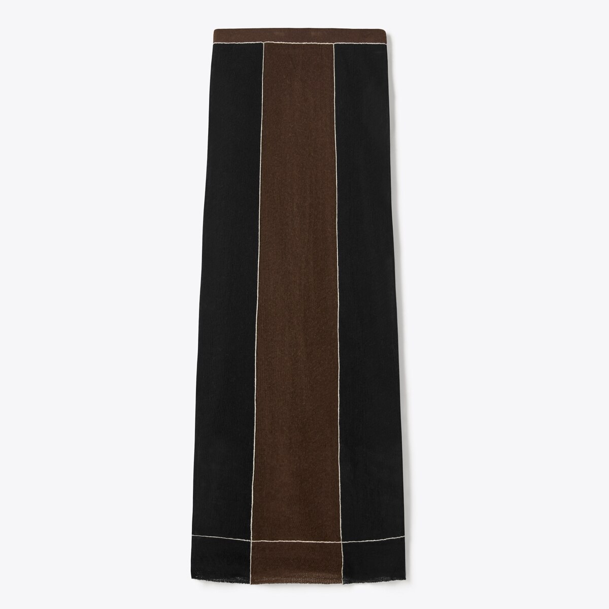 COLORBLOCK WOOL SKIRT