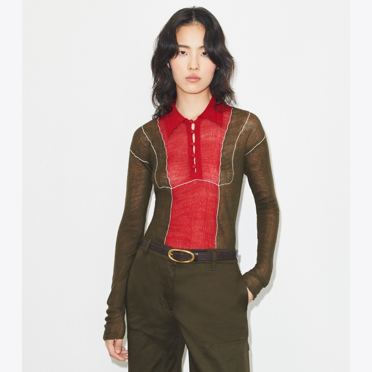 COLORBLOCK WOOL SWEATER - thumbnail 2