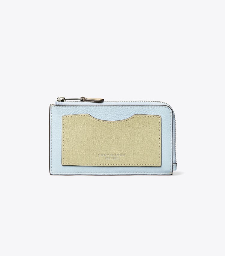 Colorblock Zip Card Case Women's Designer Card Cases Tory Burch