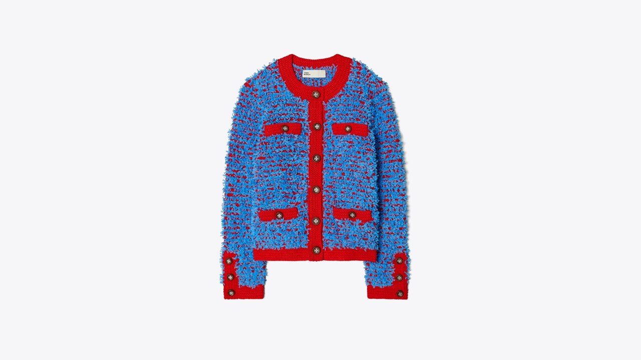 Confetti Kendra Cardigan: Women's Clothing | Sweaters - Tory Burch