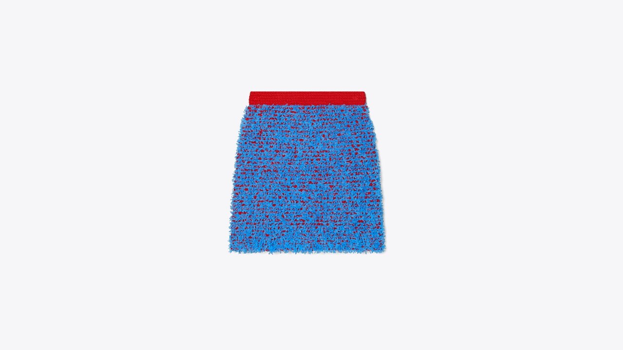 Confetti Tweed Mini Skirt: Women's Designer Bottoms | Tory Burch