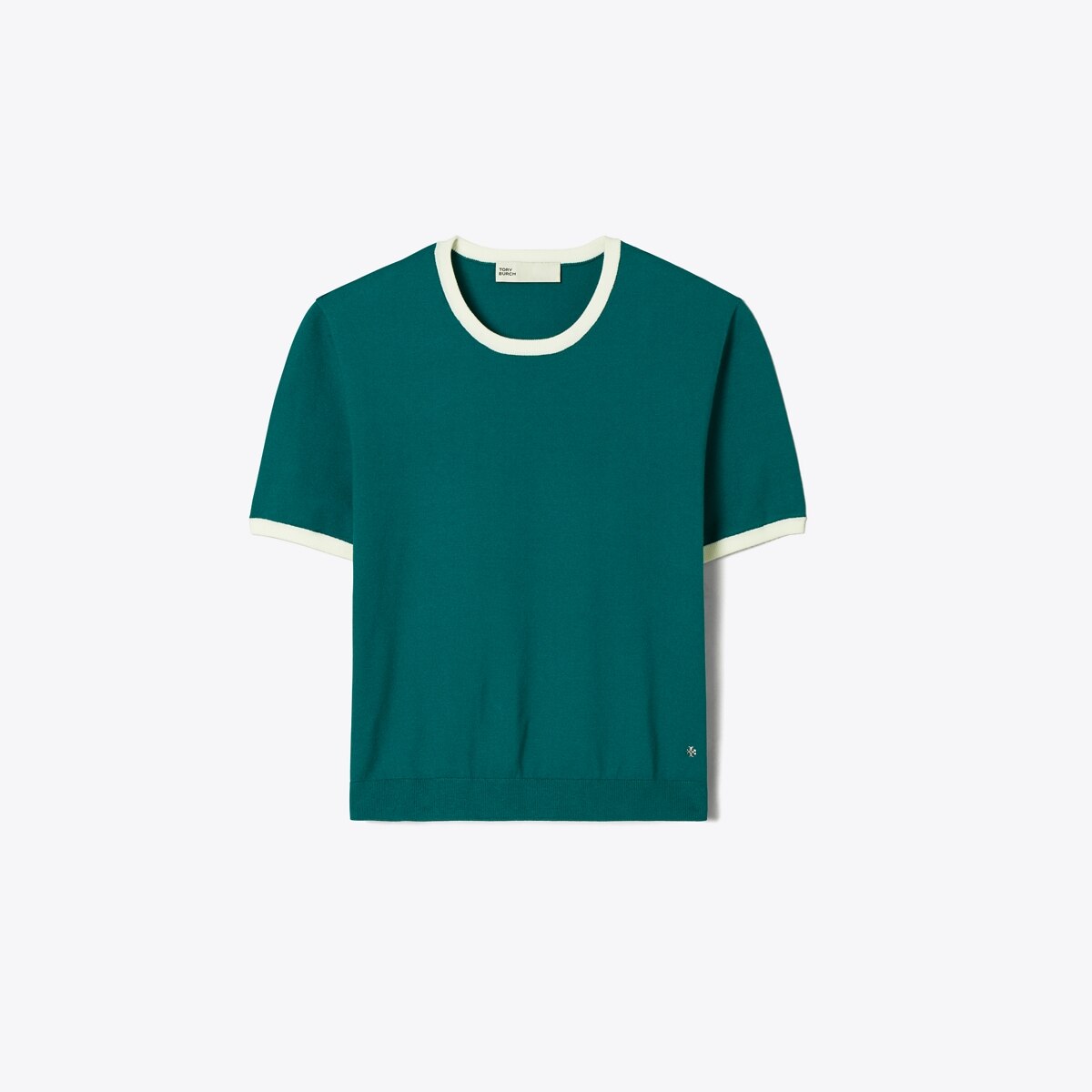 contrast-trim-short-sleeve-