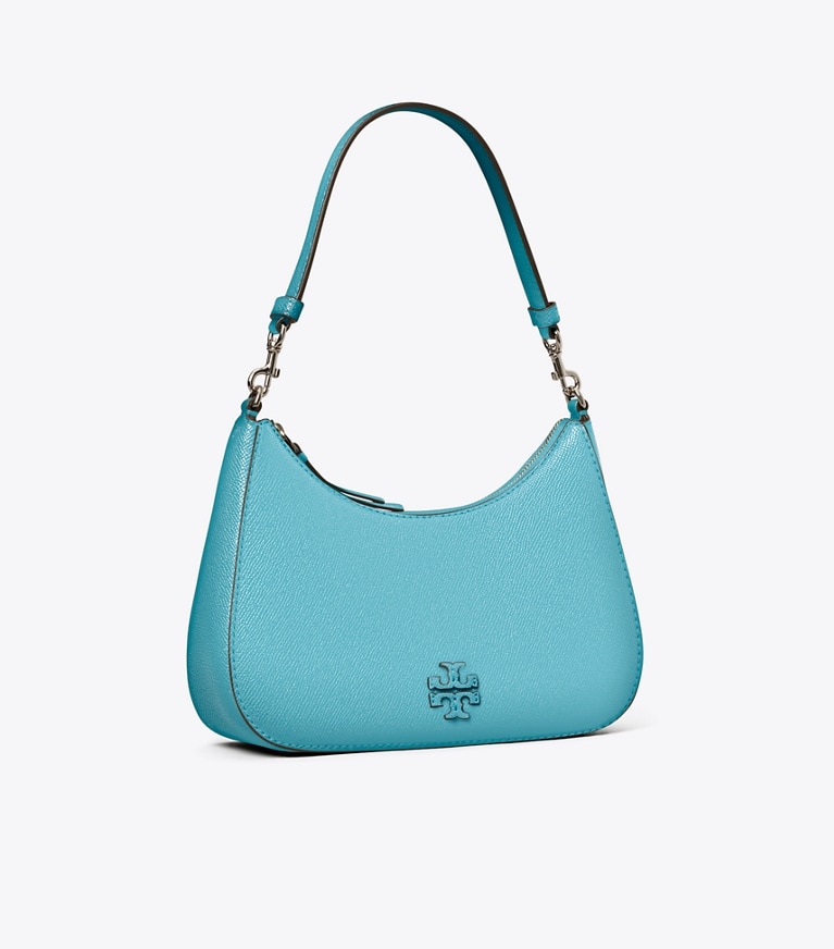 Tory Burch designer shoulder bags Convertible Crossbody Bag in BLUE RASPBERRY angle