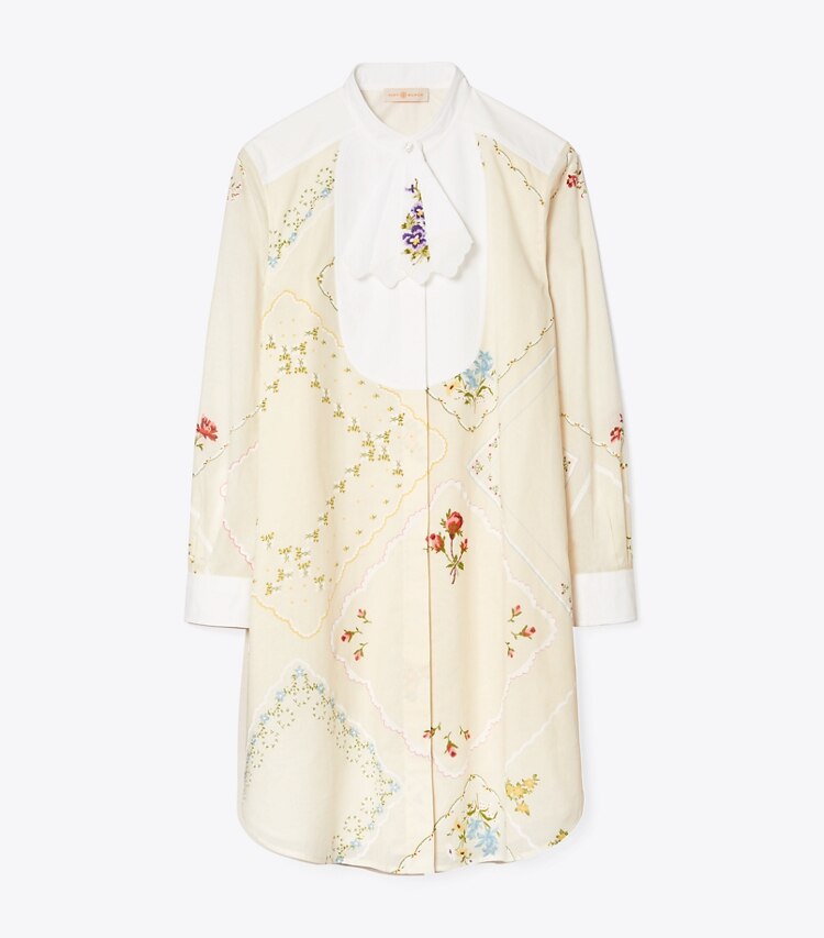 Tory Burch designer dresses Convertible Handkerchief Tunic Dress in Afternoon Tea front