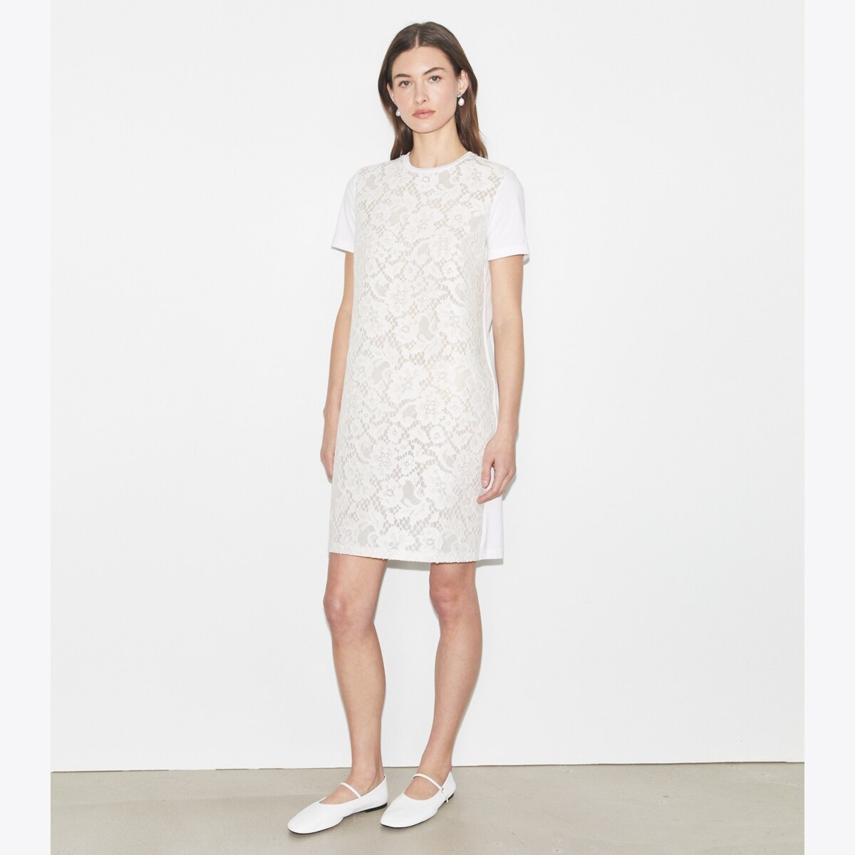 Corded Lace T-Shirt Dress: Women's Designer Dresses | Tory Burch