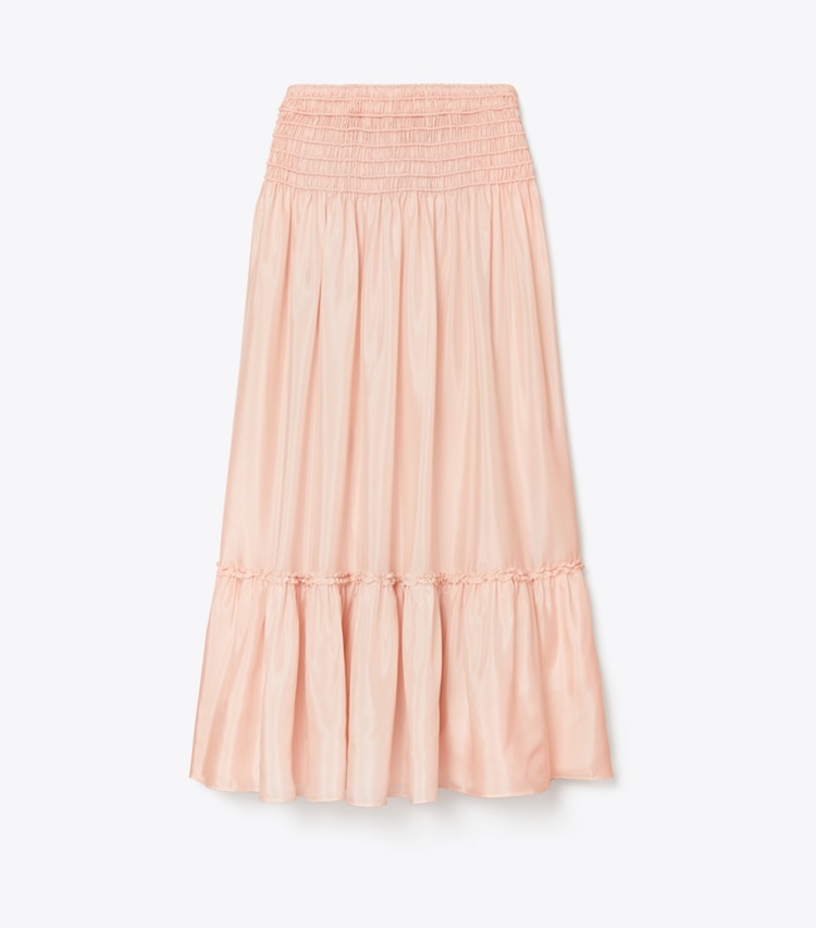 Tory Burch designer bottoms Corded Skirt in Iced Pink front