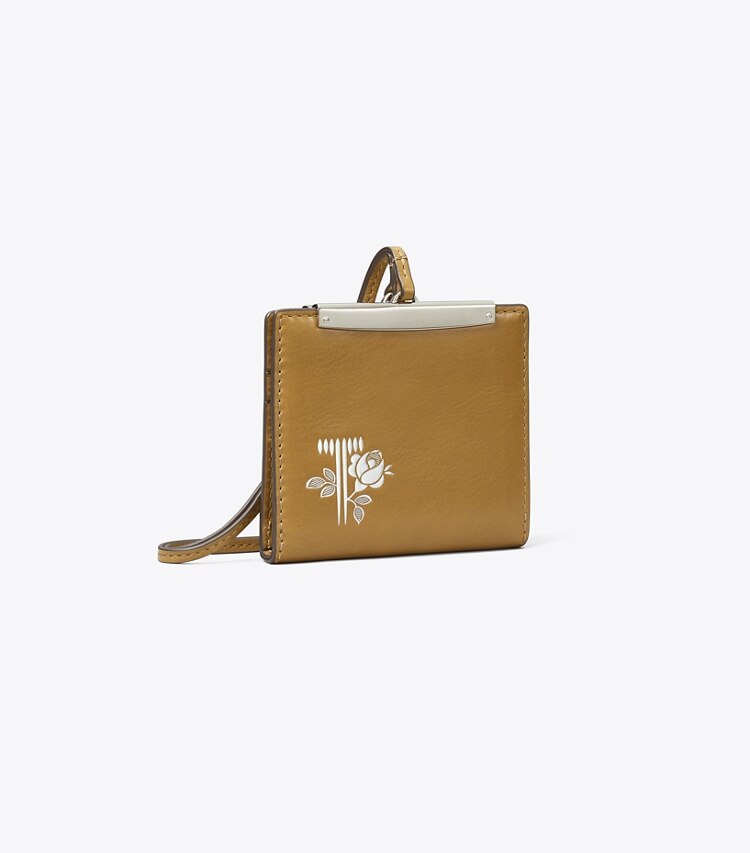 Tory Burch designer portefeuilles Cordon dans WREN BROWN angle