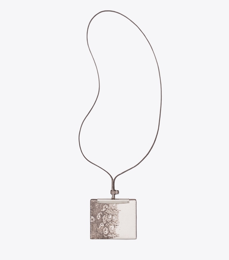 Tory Burch designer portefeuilles Cordon embossé motif lézard dans Multi détails