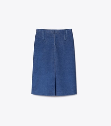 プリント デニム ペンシルスカート: レディース ボトムス | Tory Burch JP