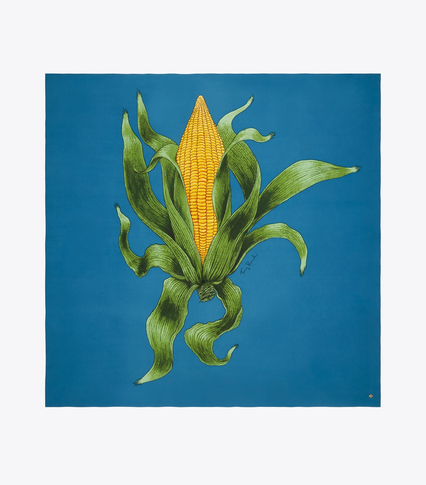 Corn Oversized Silk Square Scarf