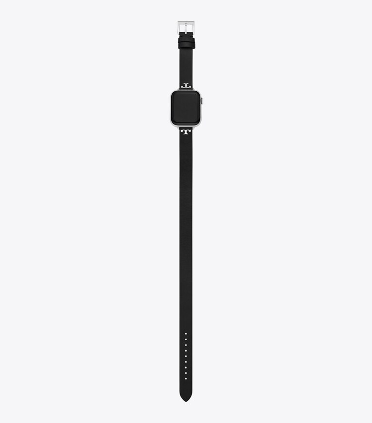 Tory Burch diseñador relojes inteligentes Correa doble T para Apple Watch® en BLACK volver