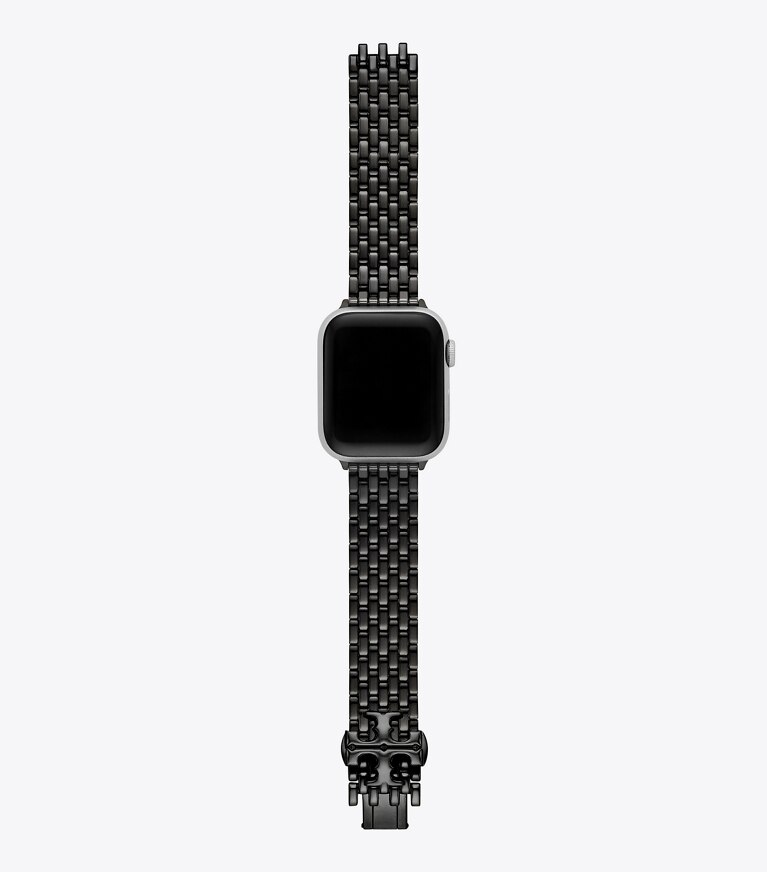 Tory Burch diseñador relojes inteligentes Correa Eleanor para Apple Watch® en BLACK frontal