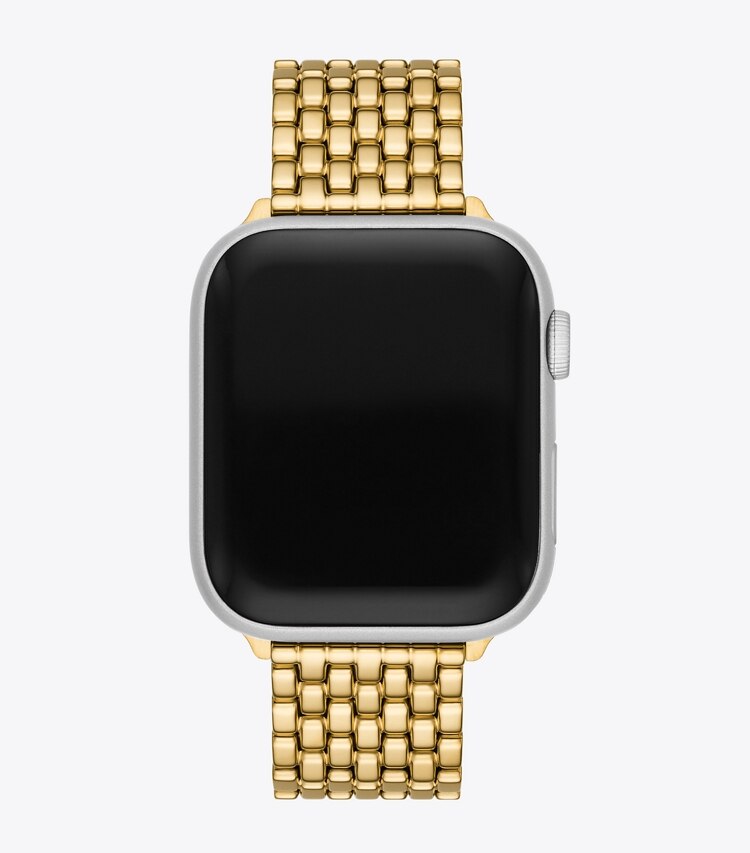 Tory Burch diseñador relojes inteligentes Correa Eleanor para Apple Watch® en GOLD vista superior