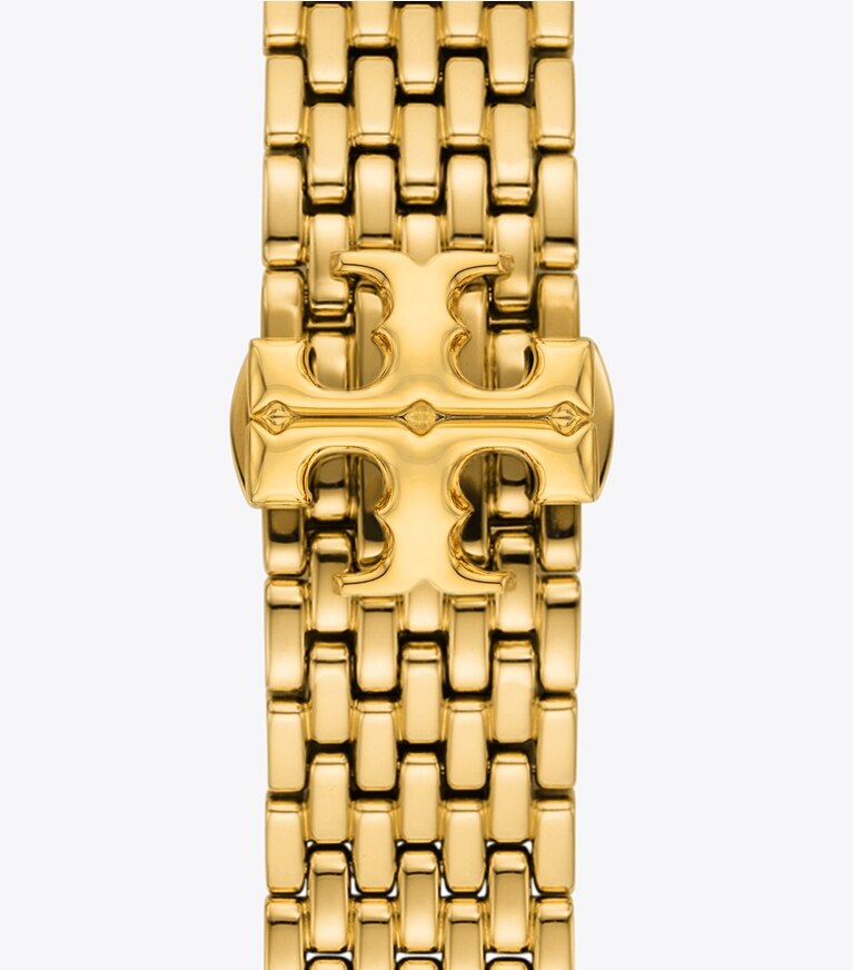 Tory Burch diseñador relojes inteligentes Correa Eleanor para Apple Watch® en GOLD reversible plegable