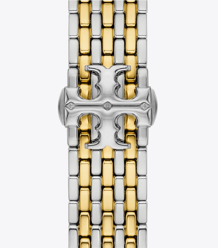 Tory Burch diseñador relojes inteligentes Correa Eleanor para Apple Watch® en TWO-TONE reversible plegable