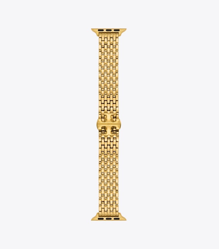 Tory Burch diseñador relojes inteligentes Correa Eleanor para Apple Watch® en GOLD lateral