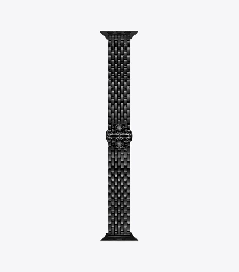 Tory Burch diseñador relojes inteligentes Correa Eleanor para Apple Watch® en BLACK lateral