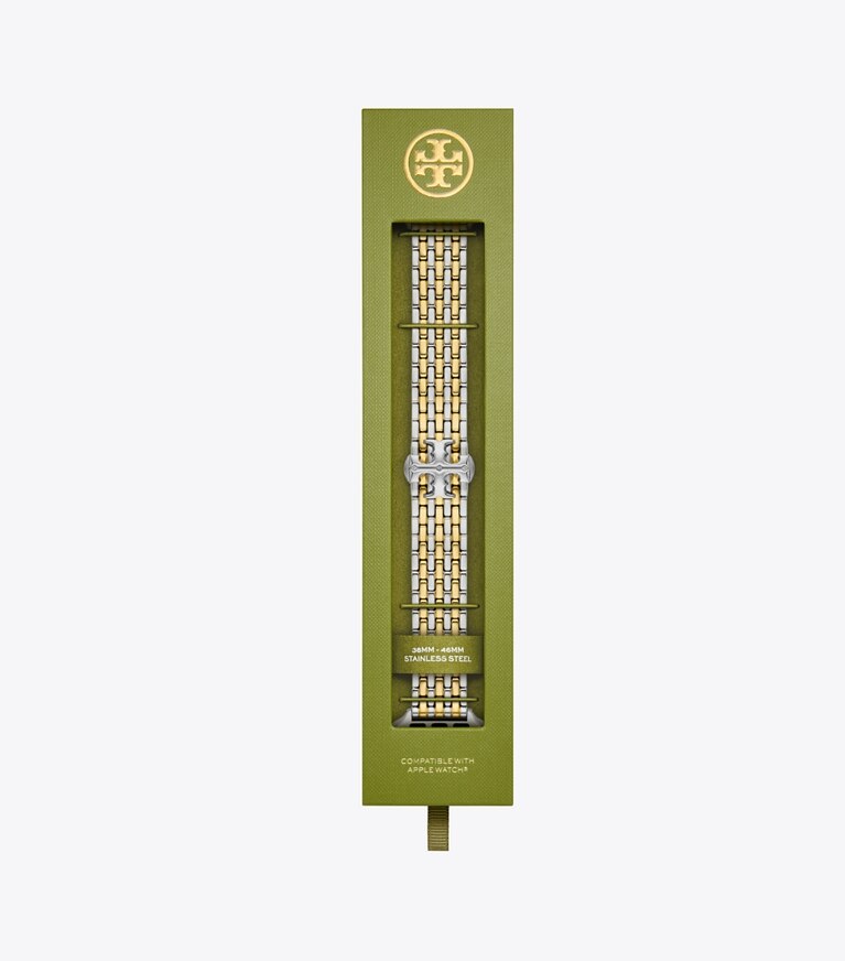 Tory Burch diseñador relojes inteligentes Correa Eleanor para Apple Watch® en TWO-TONE caja de relojes