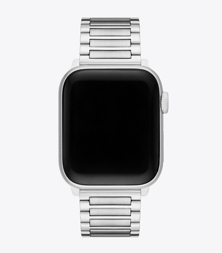 Tory Burch diseñador relojes inteligentes Correa Kira para Apple Watch® en SILVER volver