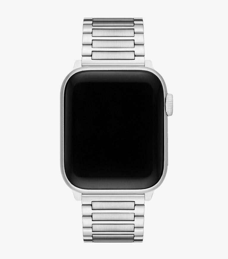 Tory Burch diseñador relojes inteligentes Correa Kira para Apple Watch® en SILVER volver