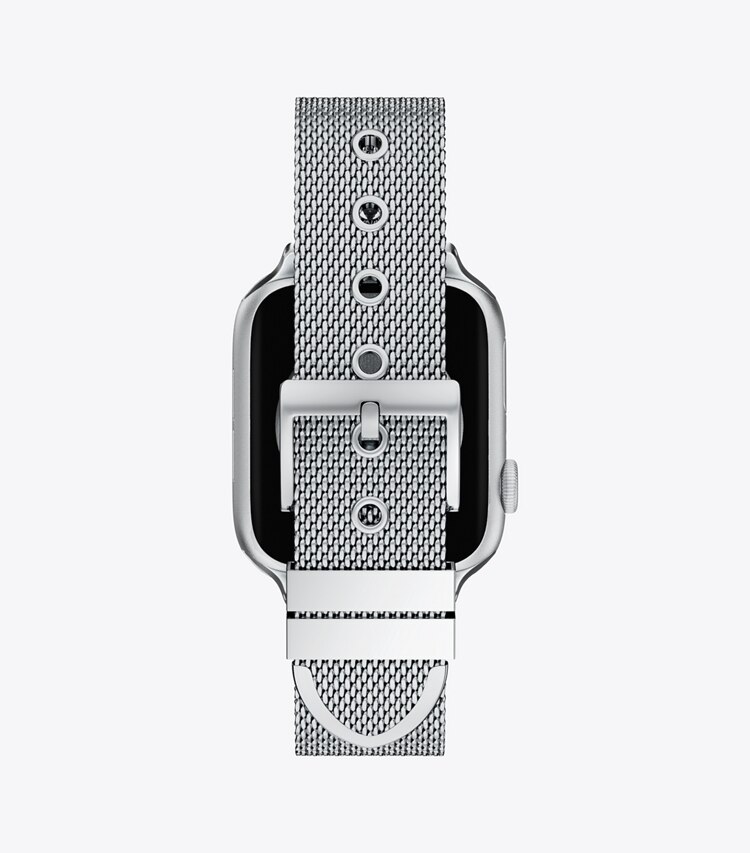 Tory Burch diseñador relojes inteligentes Correa Kira para Apple Watch® en SILVER volver