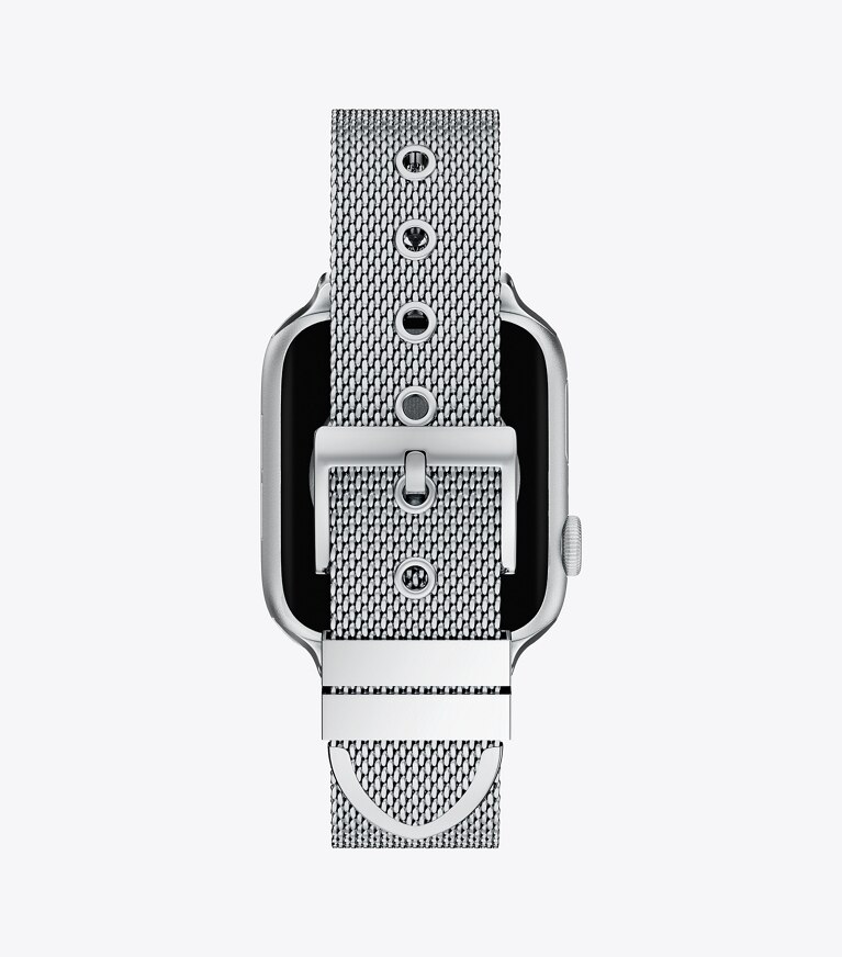 Tory Burch diseñador relojes inteligentes Correa Kira para Apple Watch® en SILVER volver