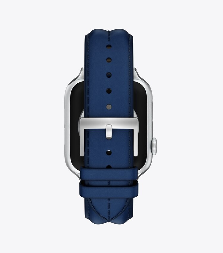 Tory Burch diseñador relojes inteligentes Correa Kira para Apple Watch® en Navy volver