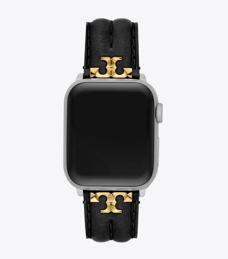 Tory Burch diseñador relojes inteligentes Correa Kira para Apple Watch® en BLACK detalle