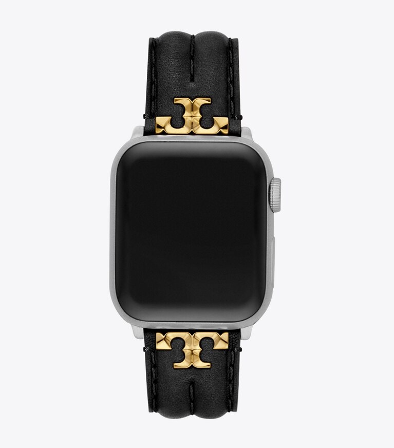 Tory Burch diseñador relojes inteligentes Correa Kira para Apple Watch® en BLACK detalle