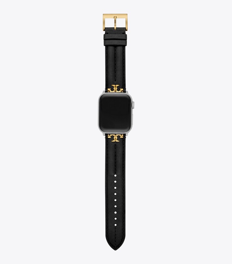 Tory Burch diseñador relojes inteligentes Correa Kira para Apple Watch® en BLACK frente