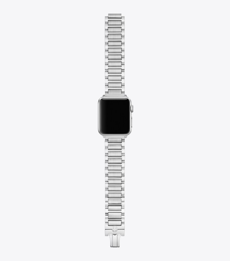 Tory Burch diseñador relojes inteligentes Correa Kira para Apple Watch® en SILVER frente