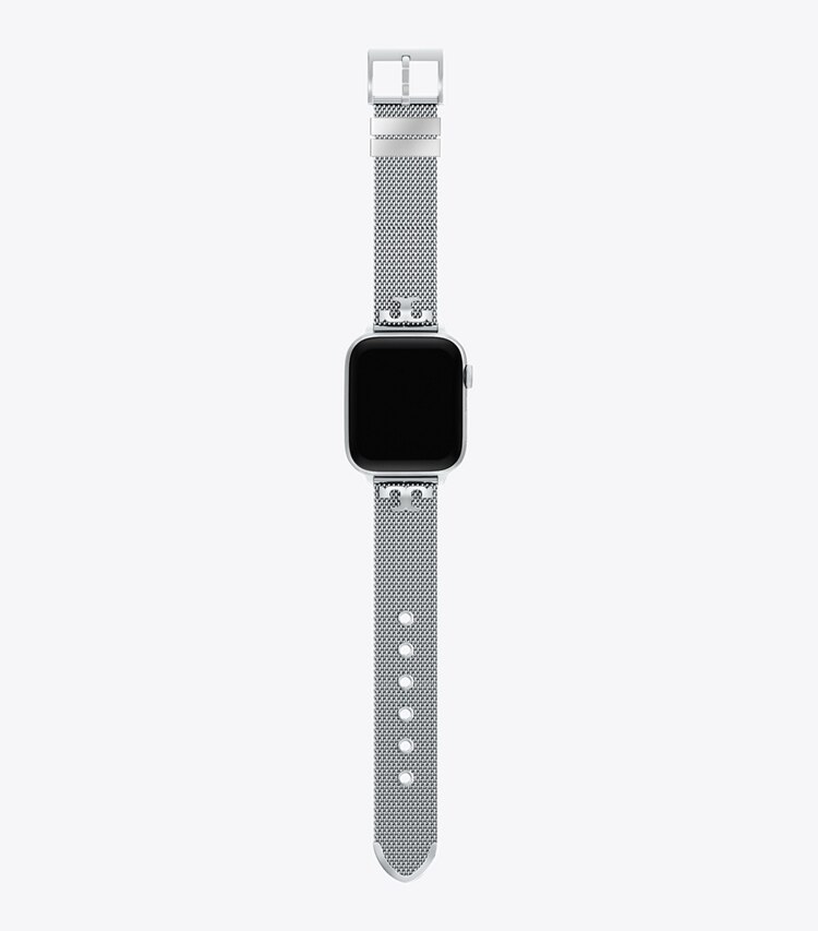 Tory Burch diseñador relojes inteligentes Correa Kira para Apple Watch® en SILVER frente