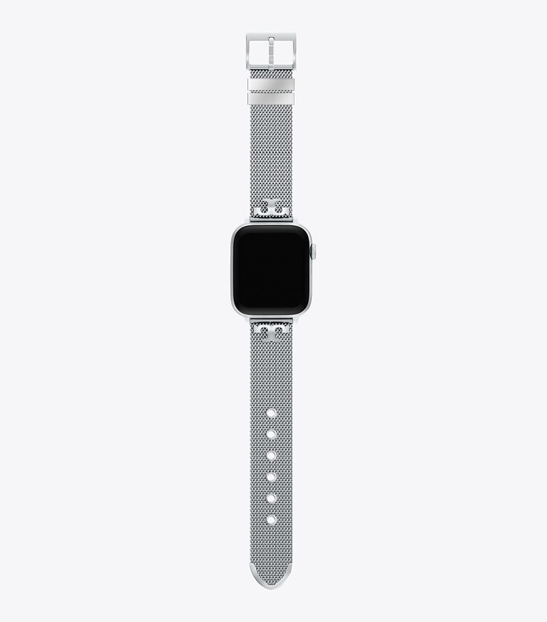 Tory Burch diseñador relojes inteligentes Correa Kira para Apple Watch® en SILVER frente