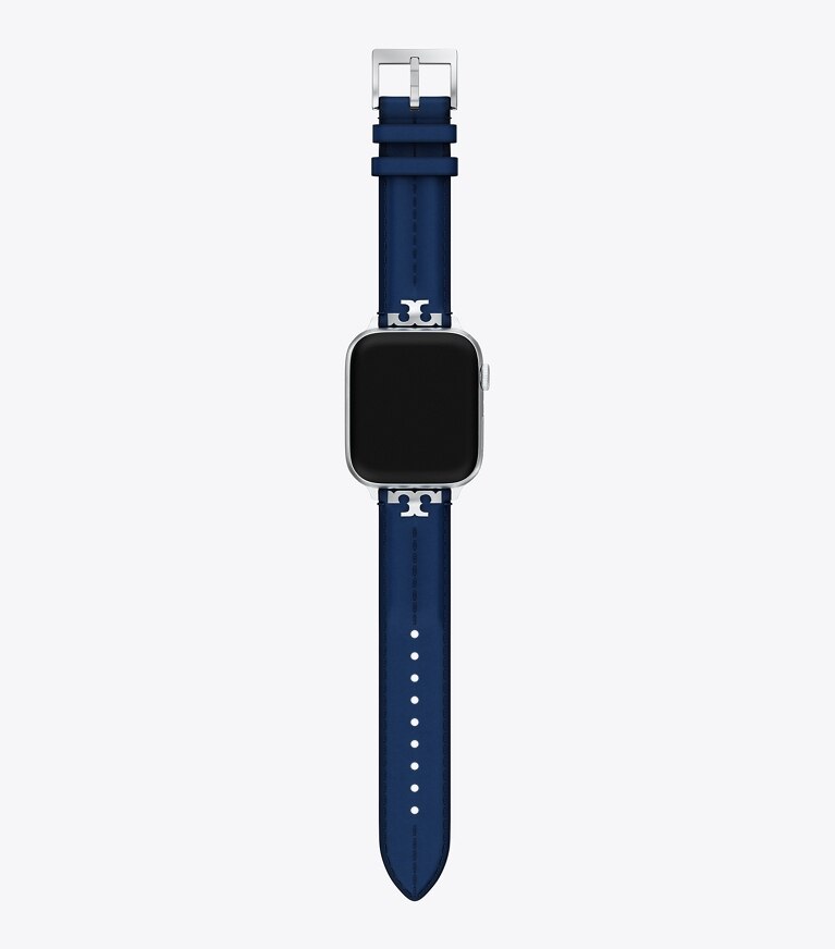 Tory Burch diseñador relojes inteligentes Correa Kira para Apple Watch® en Navy frente
