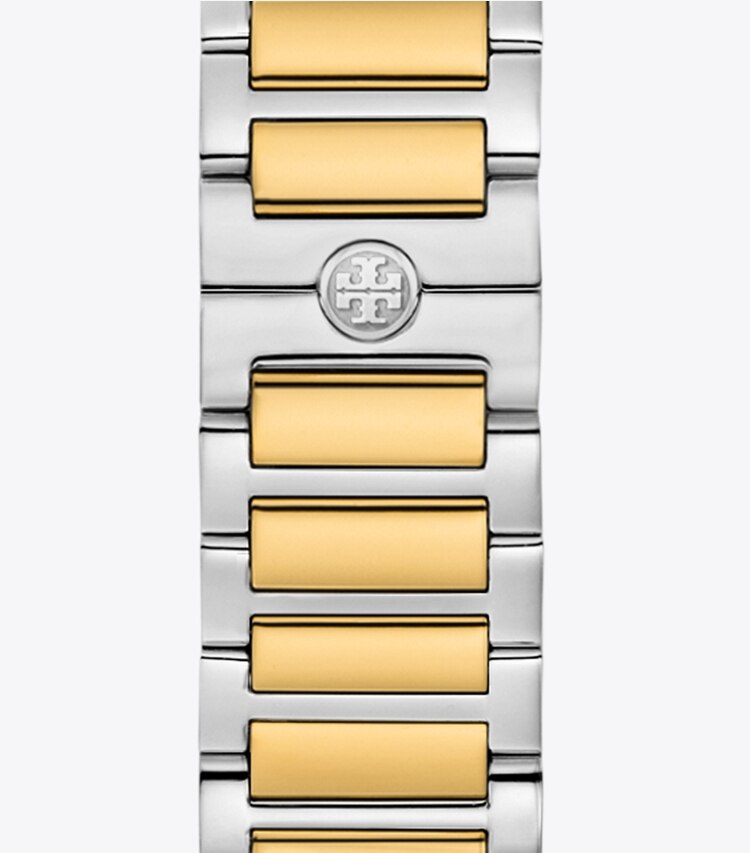 Tory Burch diseñador relojes inteligentes Correa Kira para Apple Watch® en TWO-TONE reversible plegable