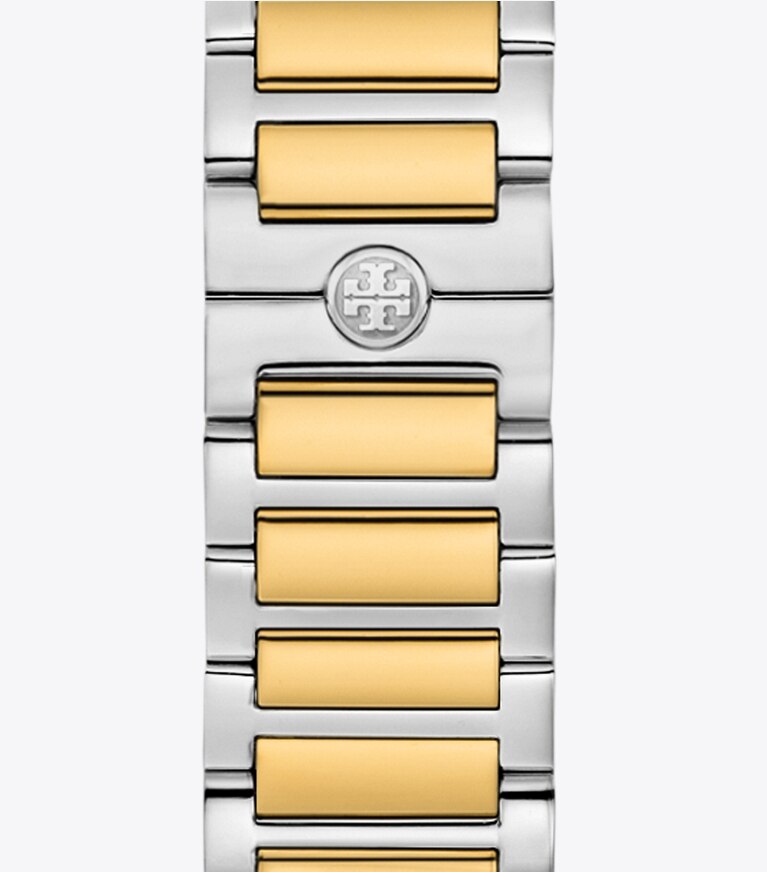 Tory Burch diseñador relojes inteligentes Correa Kira para Apple Watch® en TWO-TONE reversible plegable