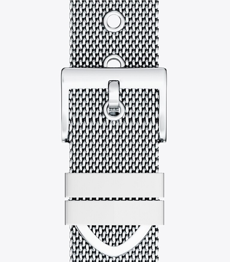 Tory Burch diseñador relojes inteligentes Correa Kira para Apple Watch® en SILVER reversible plegable