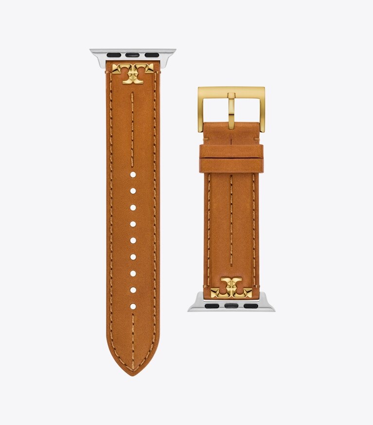 Tory Burch diseñador relojes inteligentes Correa Kira para Apple Watch® en LUGGAGE lateral