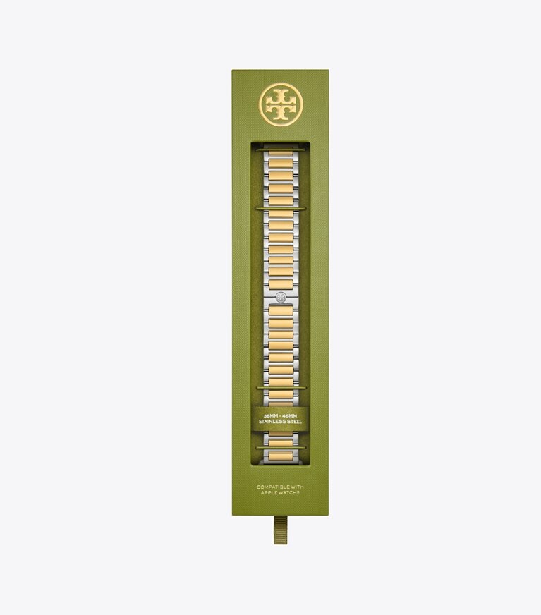 Tory Burch diseñador relojes inteligentes Correa Kira para Apple Watch® en TWO-TONE caja de relojes