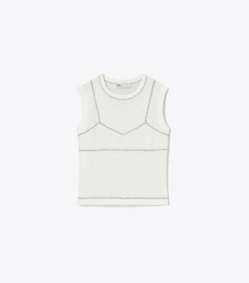 Terry Jacquard Logo Tank Top: Women's Designer Coverups
