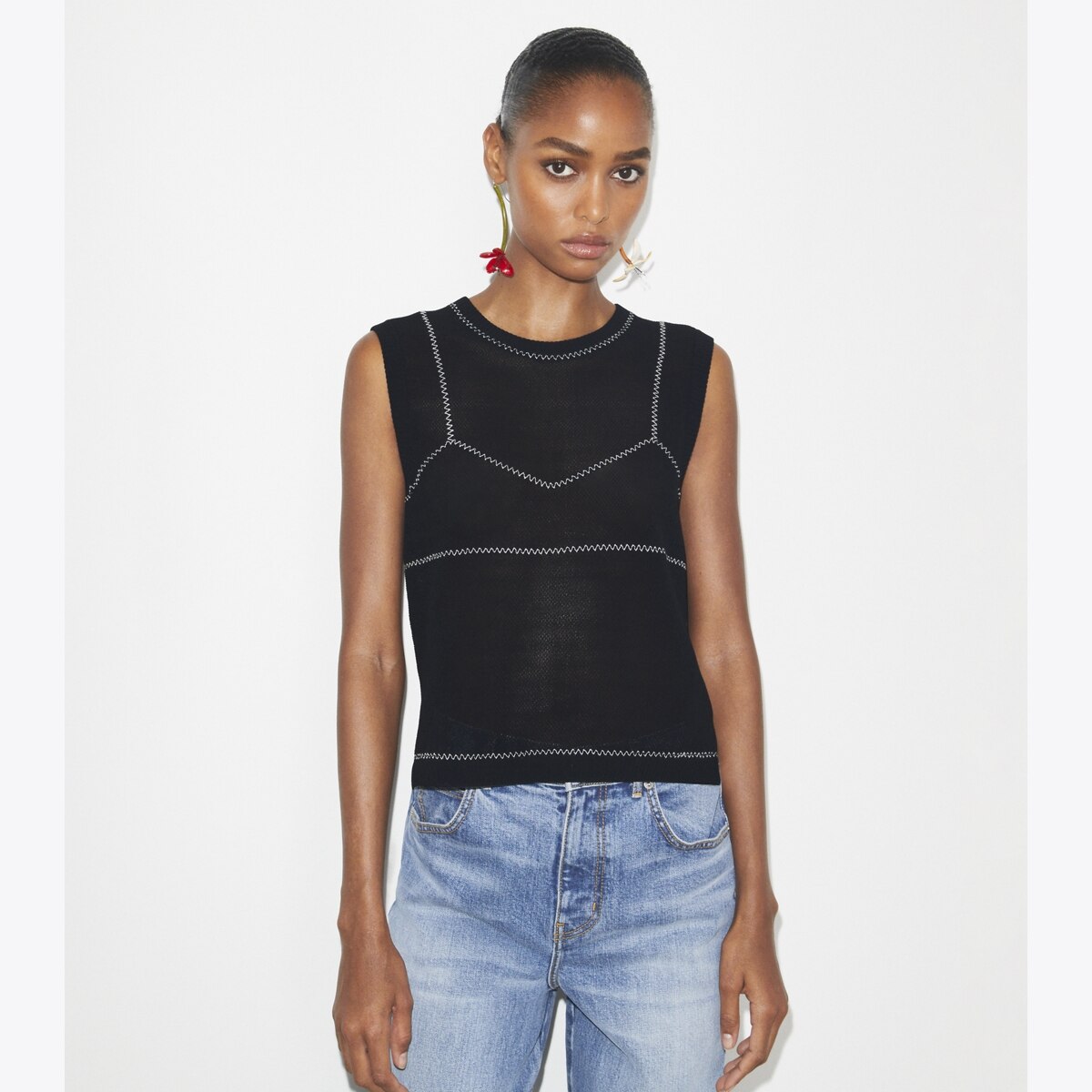 メッシュトップ★Tory Burch★PRINTED MESH TOP Printed Mesh T-Shirt Dress: Women's Designer Dresses | Tory