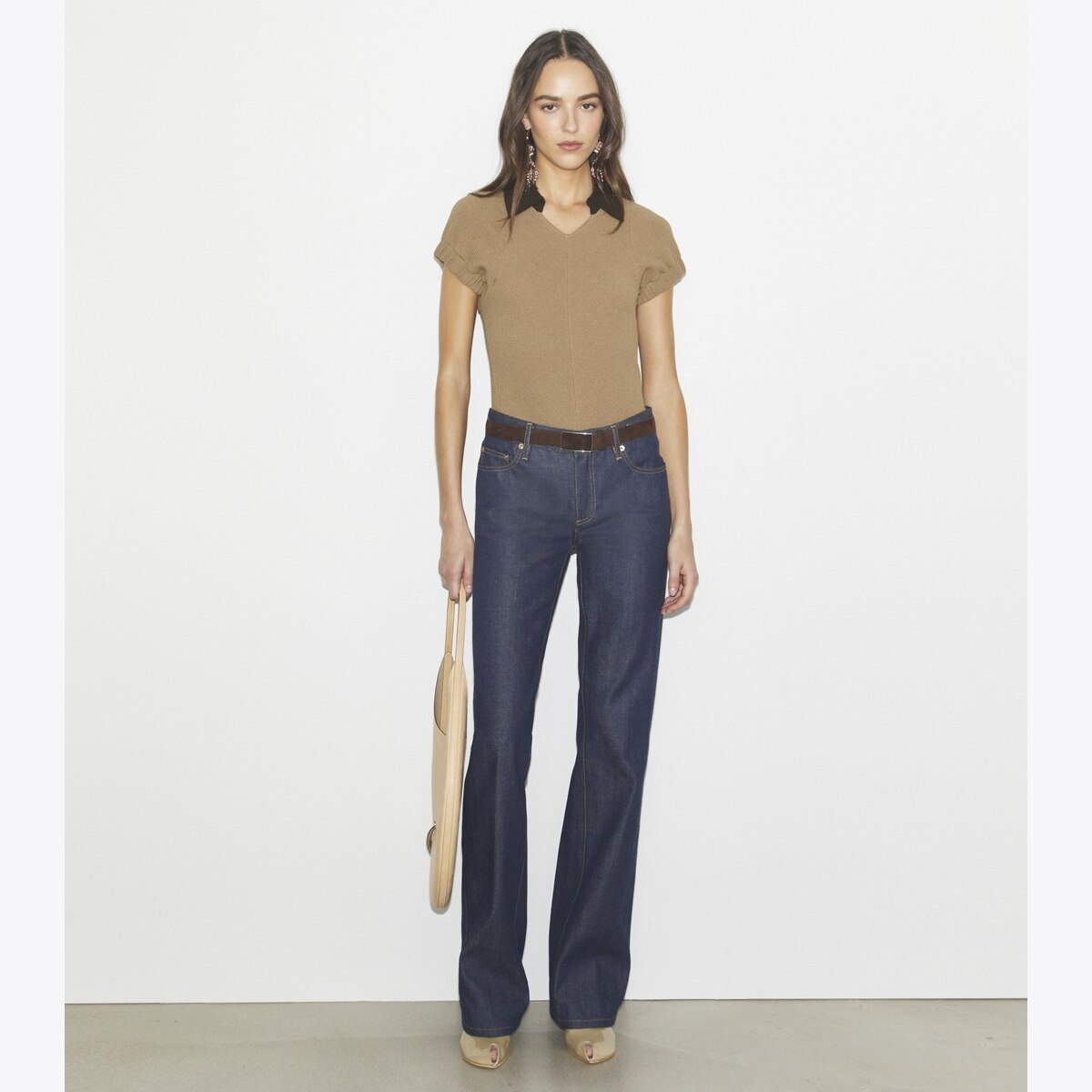 ★Tory Burch★シルク フロント ポロ Silk Front Polo Shirt: Women's Designer Sweaters | Tory Burch