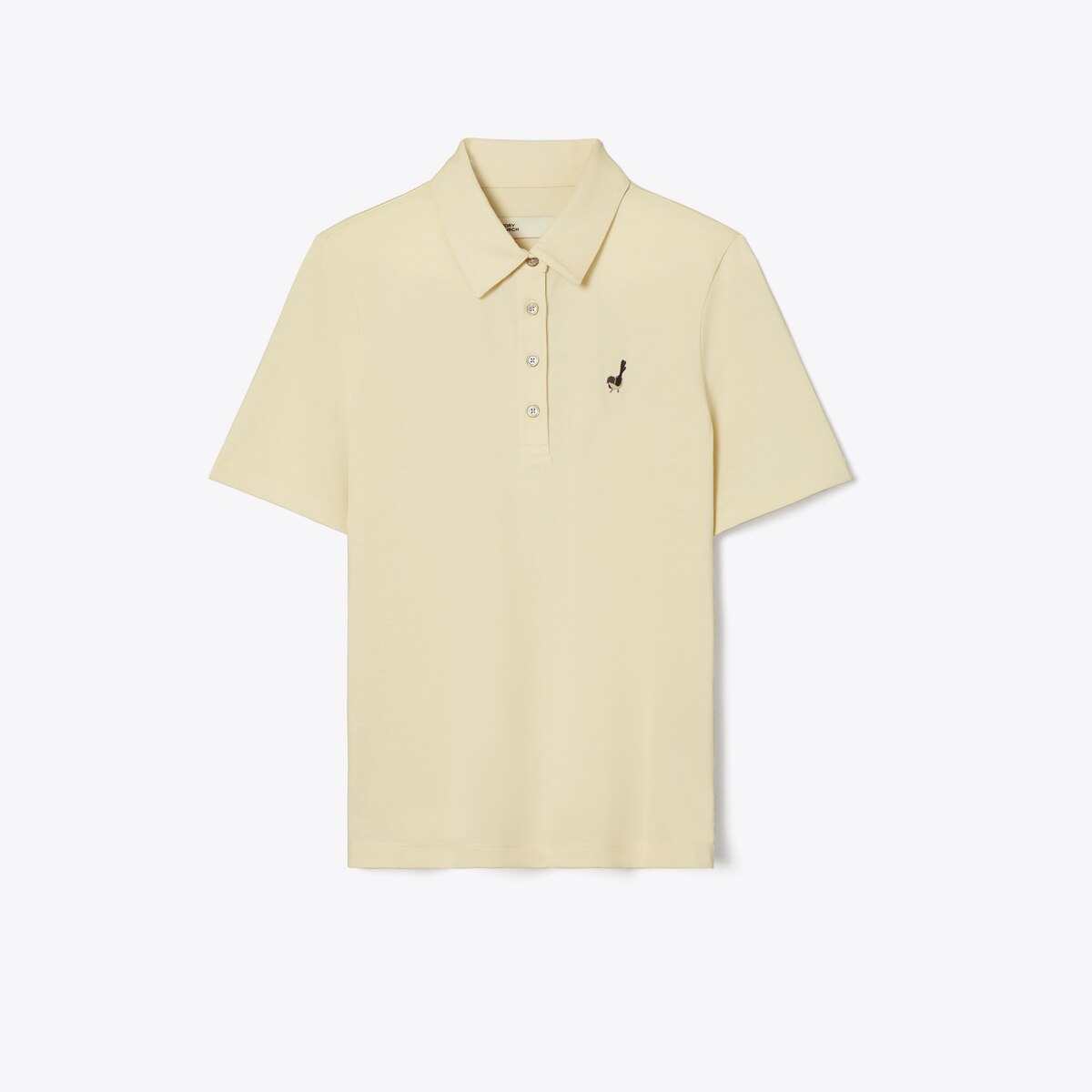 Cotton Birdie Polo: Women's Designer Tops | Tory Burch