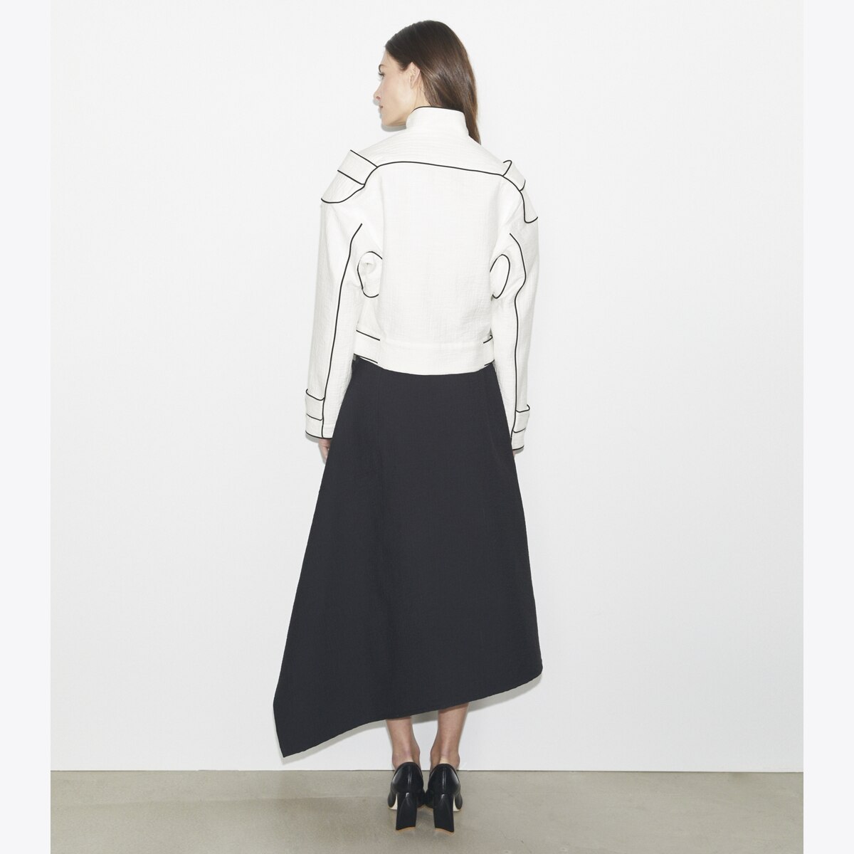 ノーカラージャケット★Tory Burch★DOUBLE-FACED JACKET★ ホワイト（白）系 Tory Burch(トリーバーチ) アウター