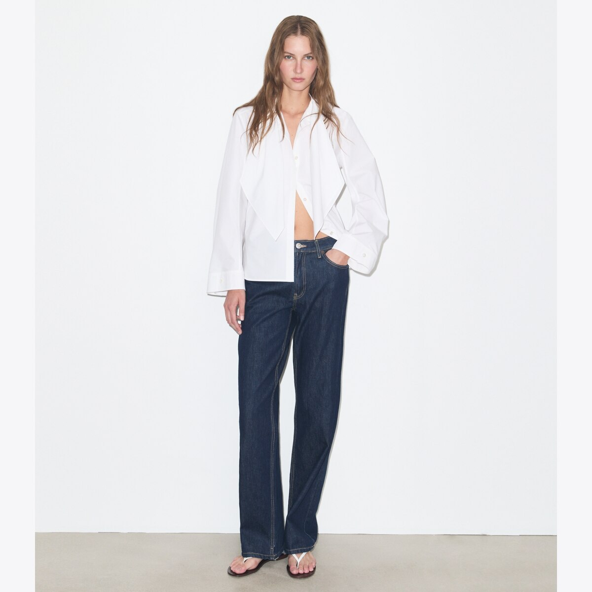 COTTON BOW BLOUSE - thumbnail 3